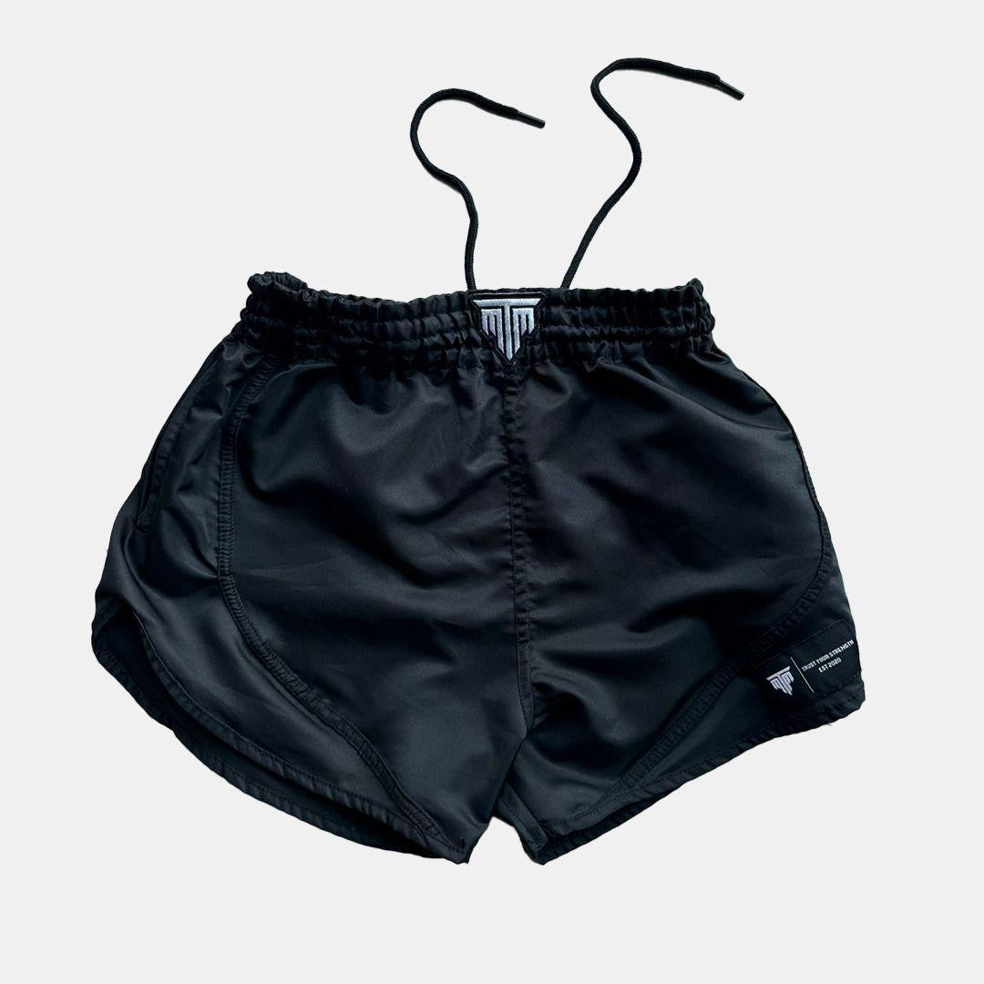 "VERSAFLEX" MUAY THAI SHORTS - BLACK