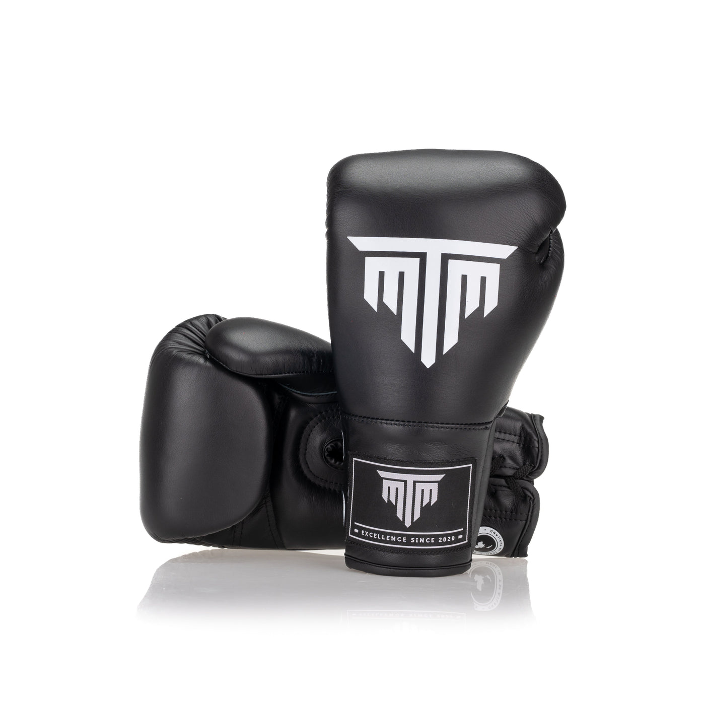 "PRO" SERIES LACE UP BOXING GLOVES - BLACK