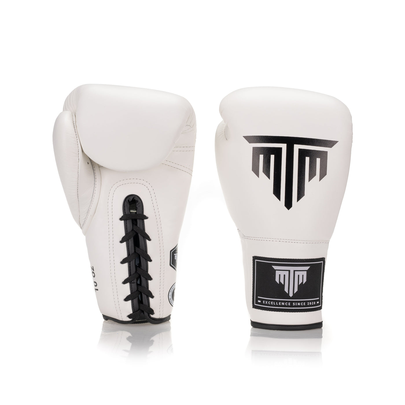 "PRO" SERIES LACE UP BOXING GLOVES - WHITE